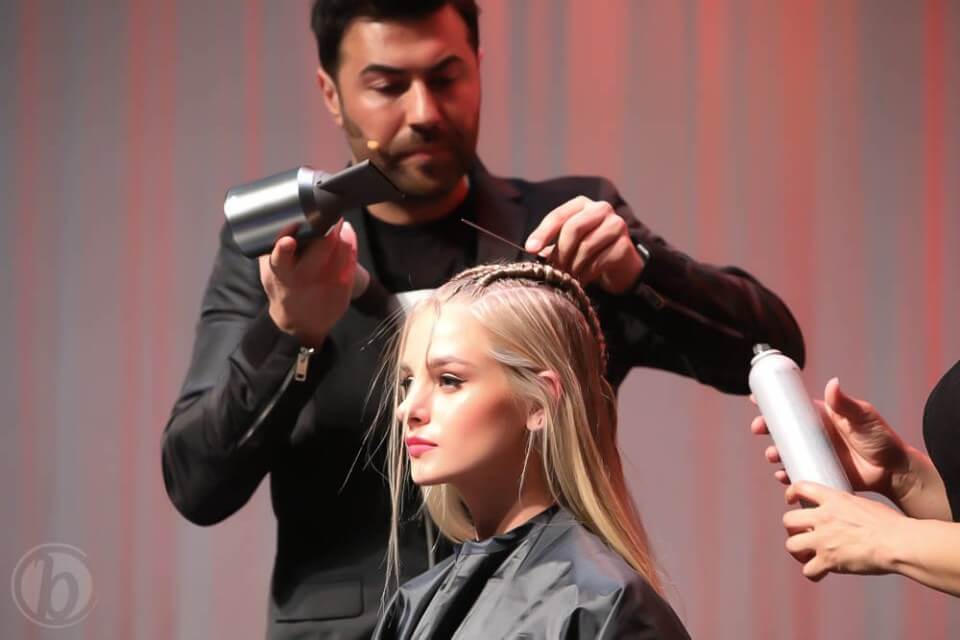 richard-mannah-btc-braid2 Richard Mannah Braiding models hair for BTC Show