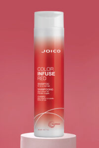 color infuse red shampoo hair product