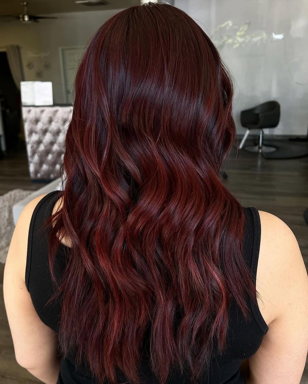 red haired model