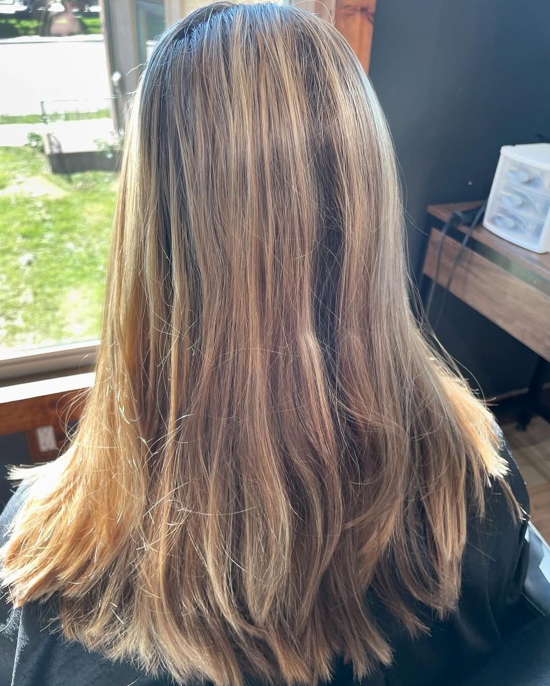 blonde model before treatment