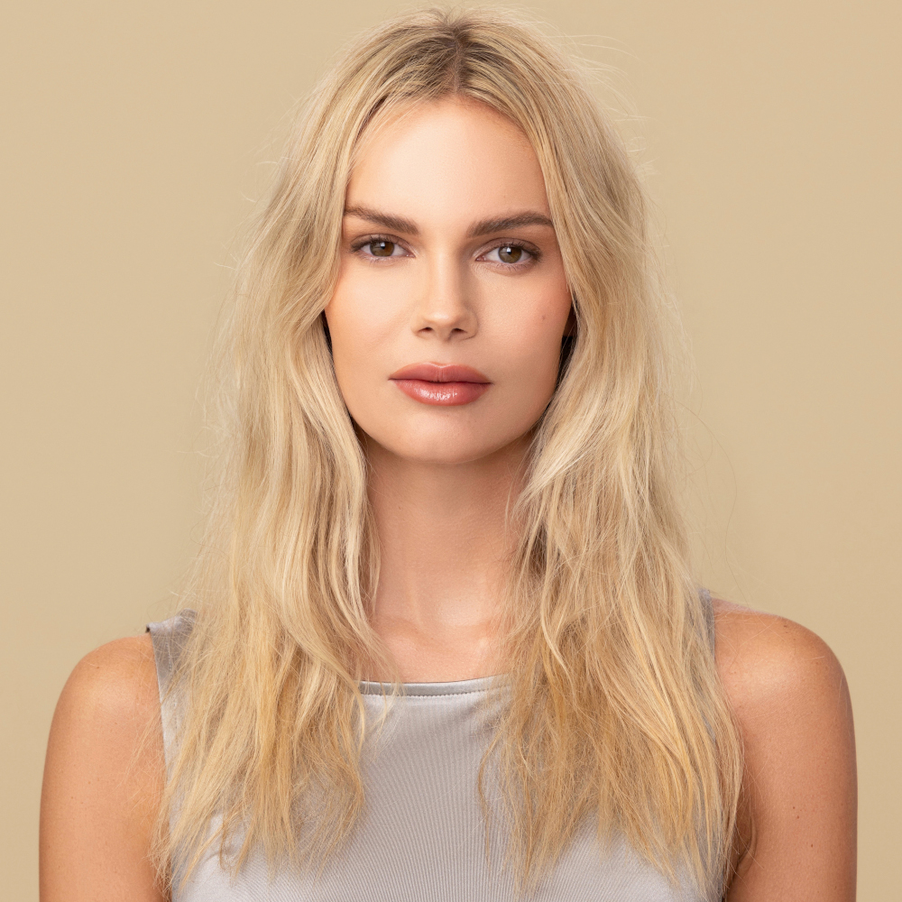 blonde life model before treatment