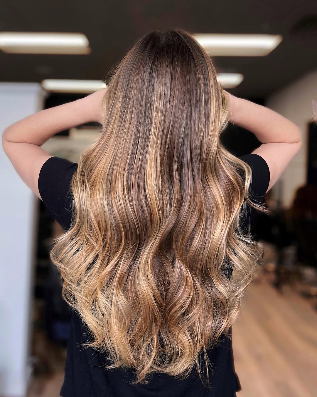 hair model after treatment