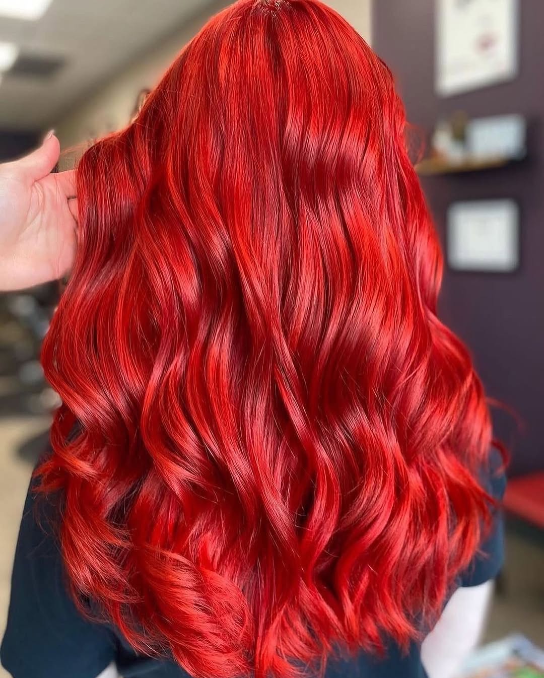 hair model after treatment