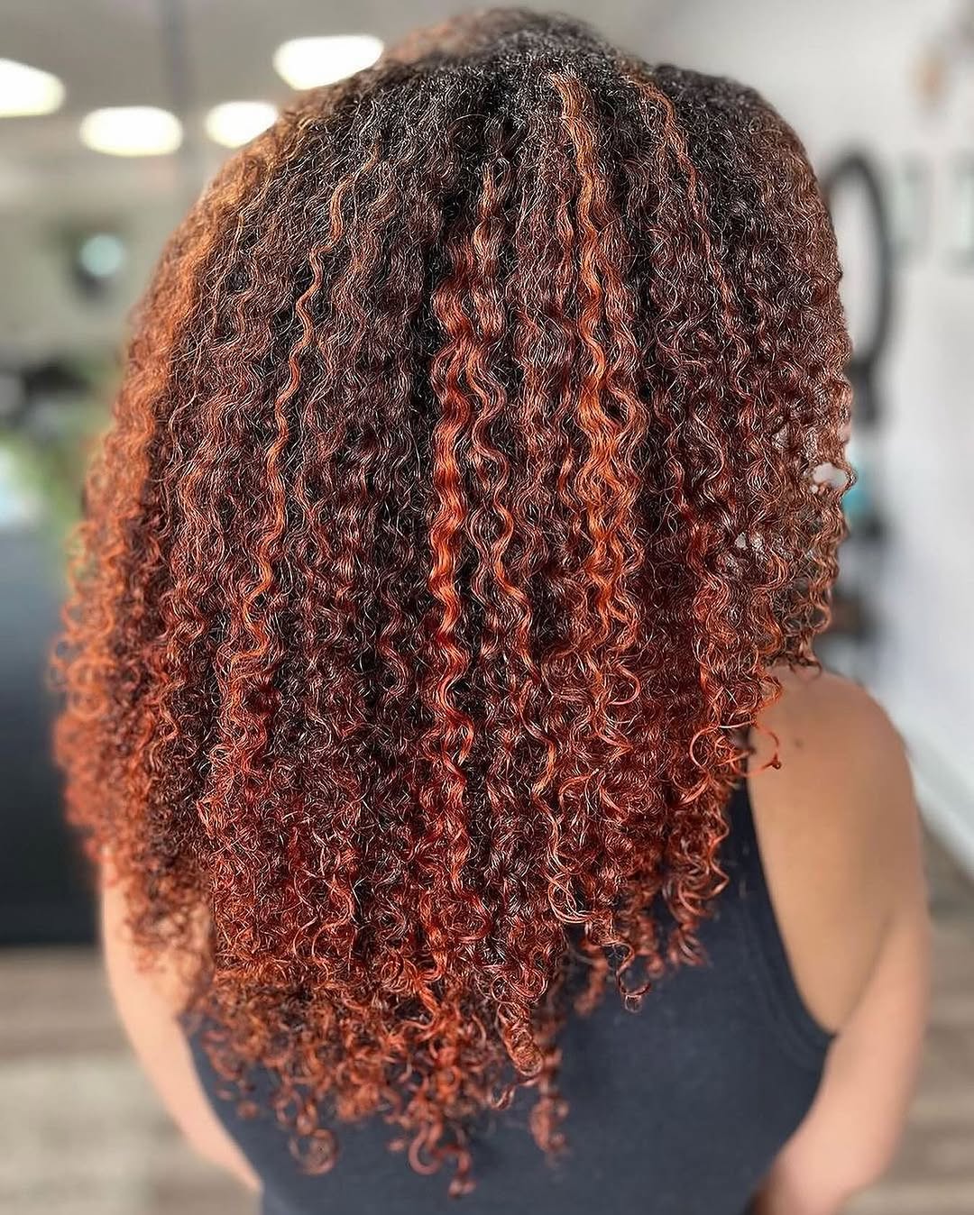 hair model after treatment