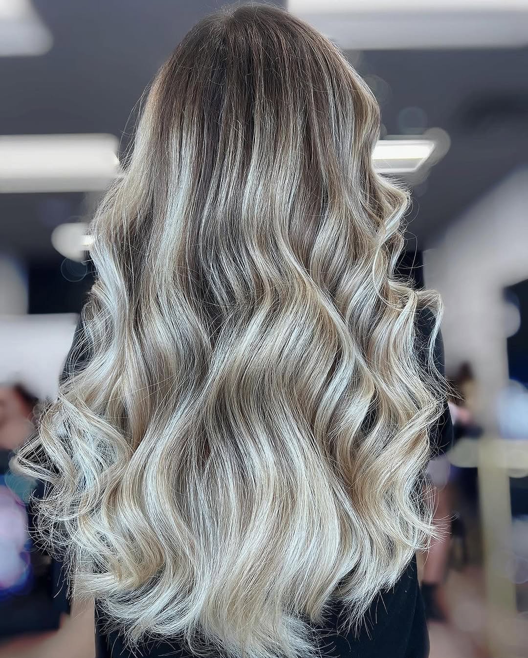 hair model after treatment