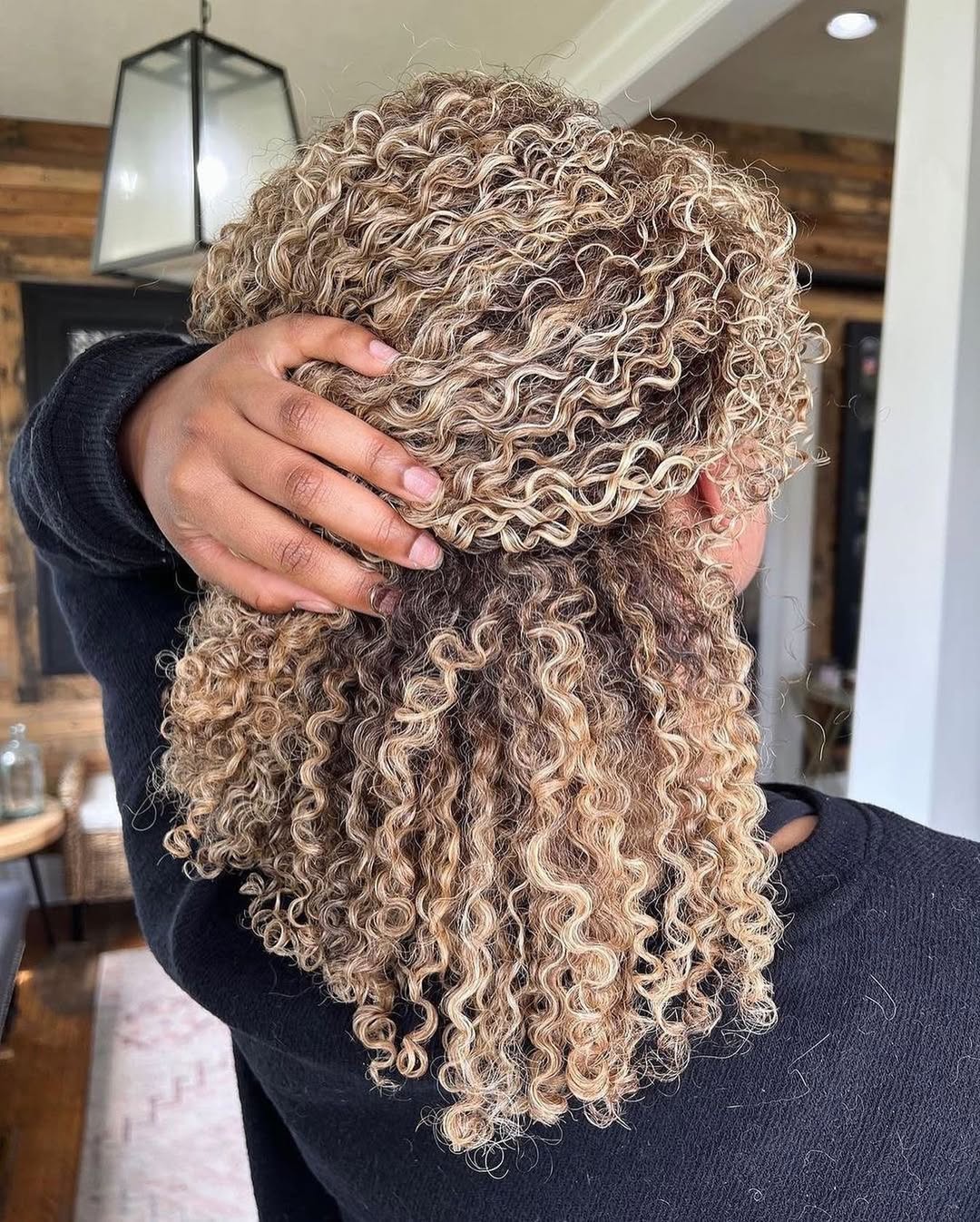 hair model after treatment