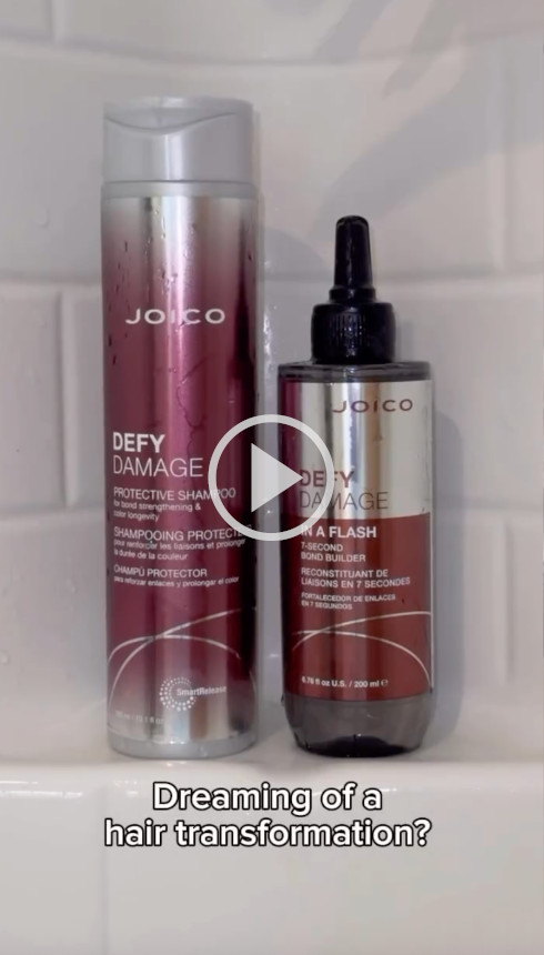 defy damage shampoo and in a flash video