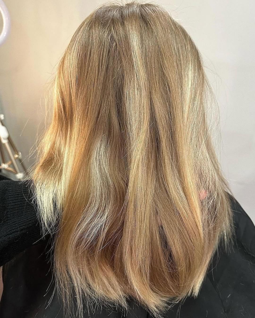 hair model before treatment