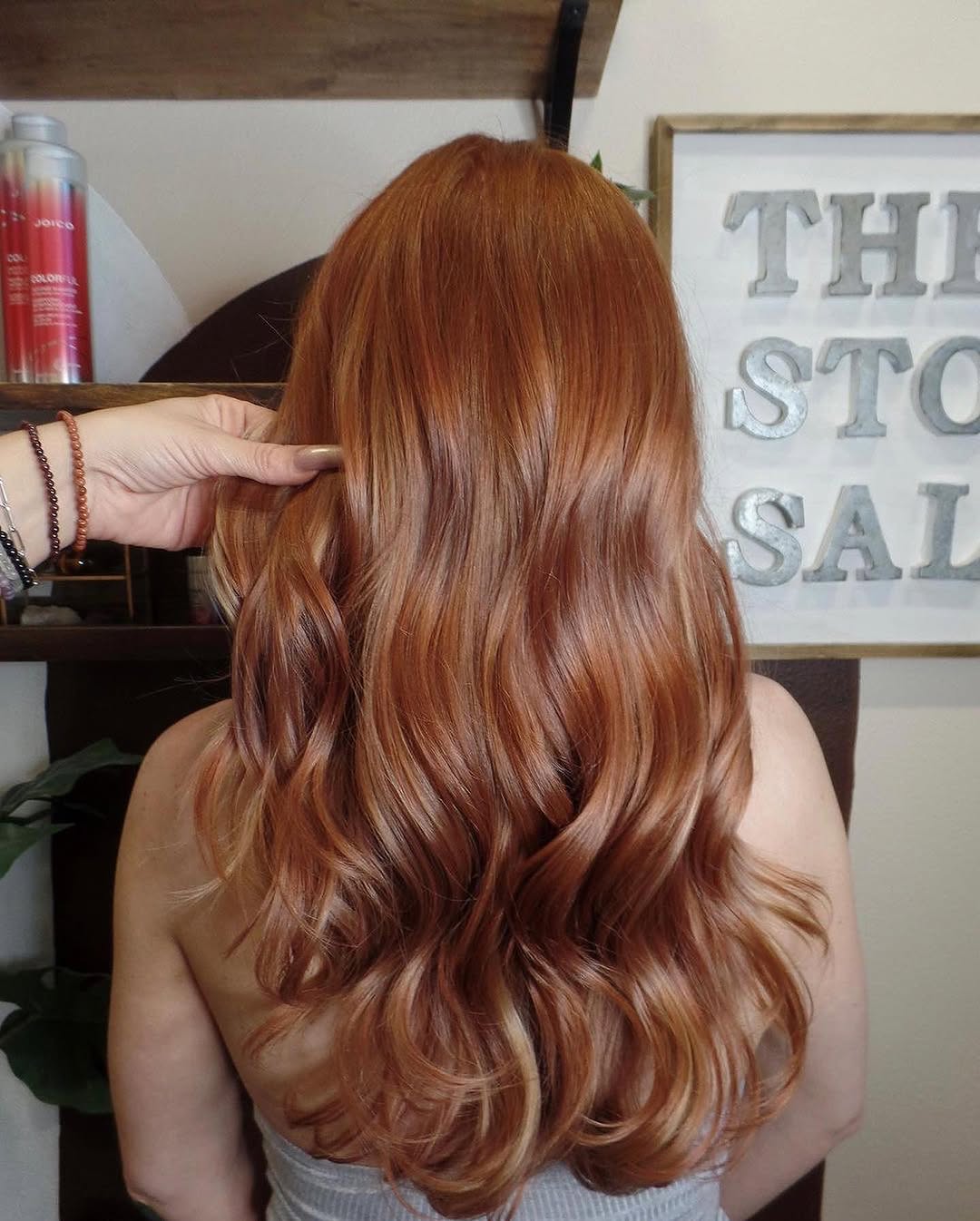 hair model after treatment