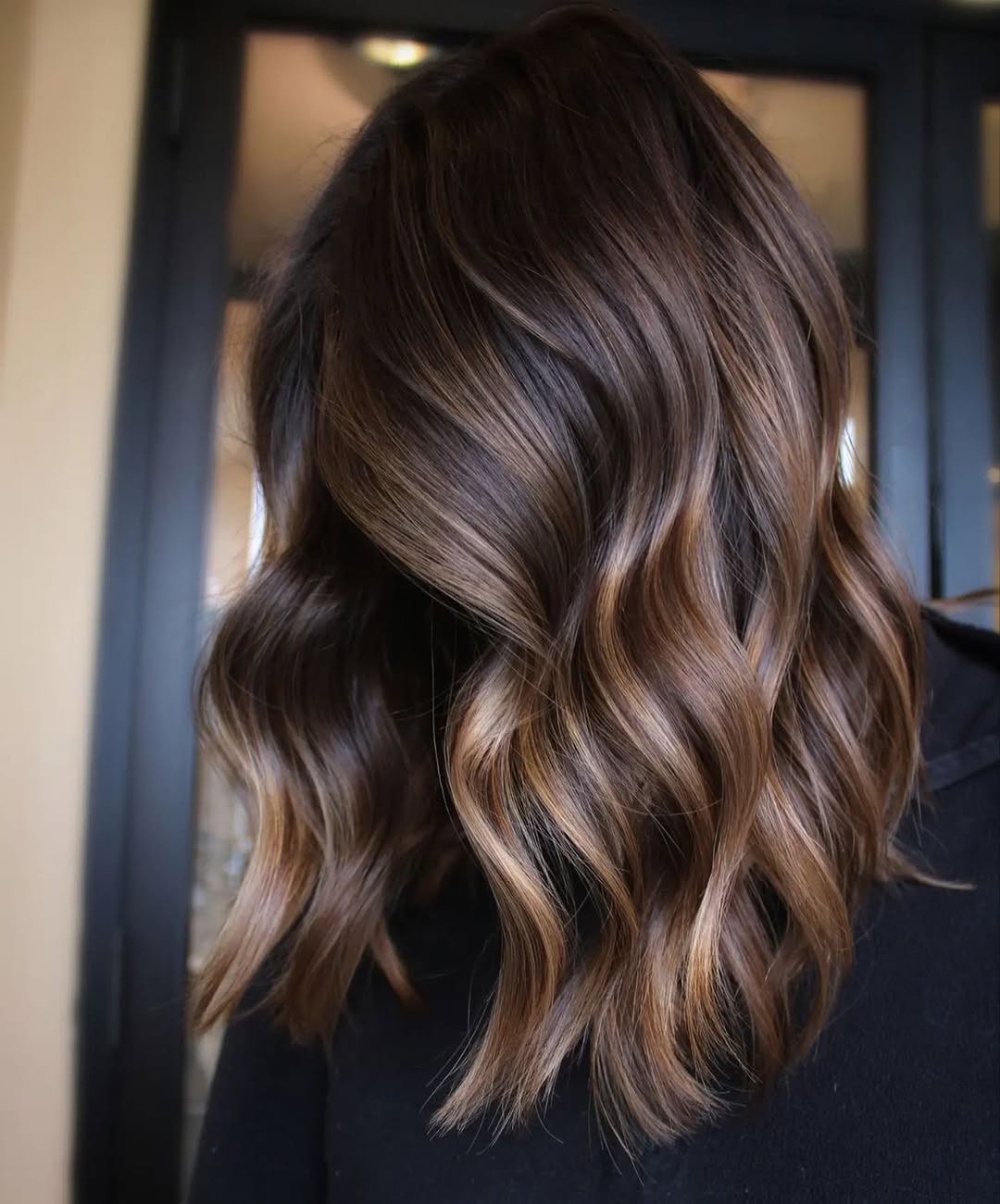 brunette hair model after treatment