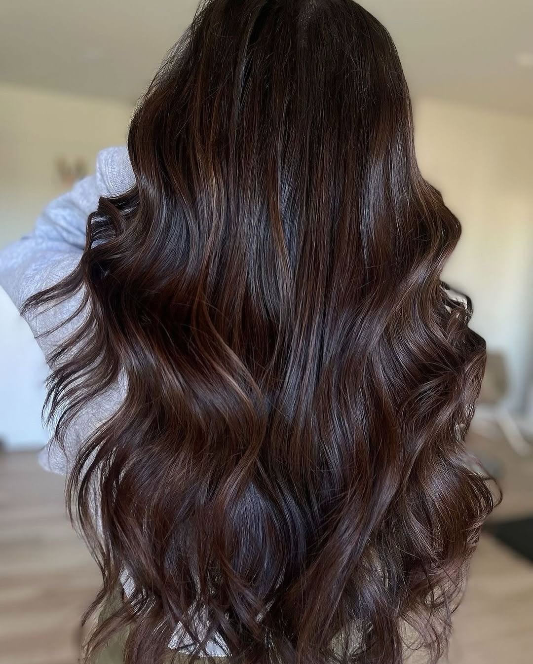 hair model after treatment