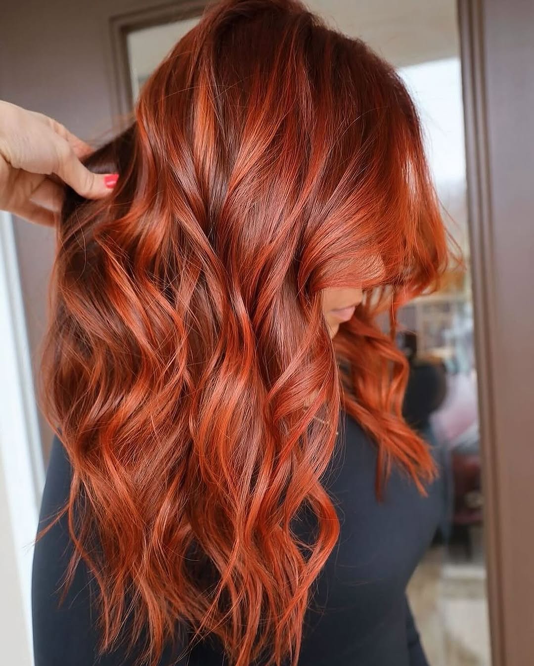 hair model after treatment