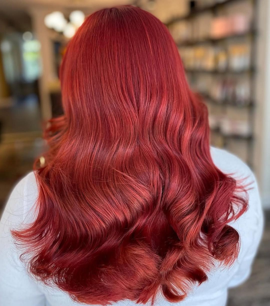 hair model after treatment