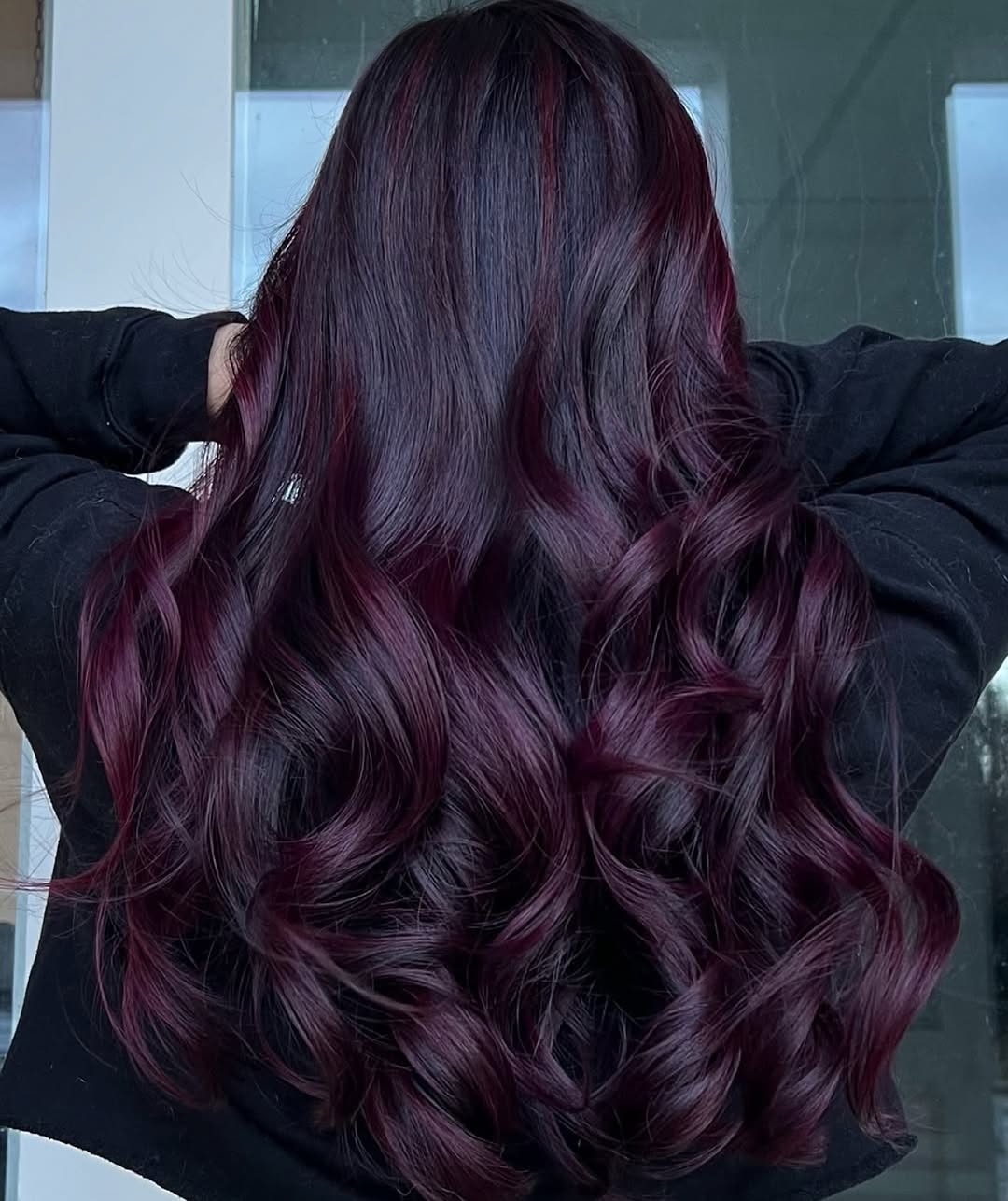 hair model after treatment