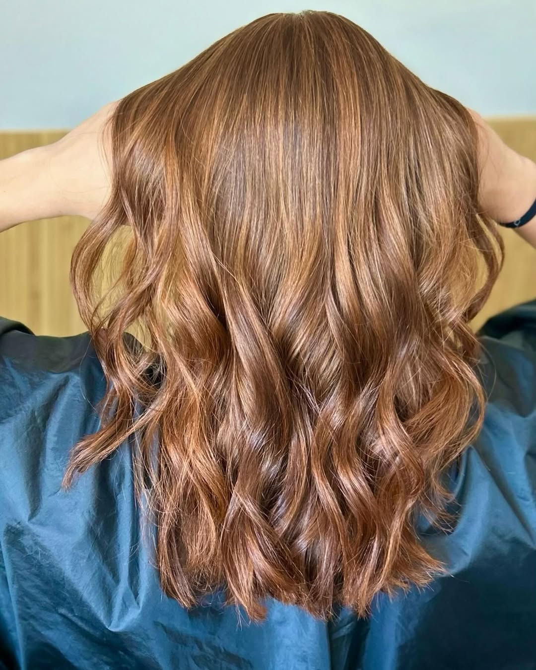 hair model after treatment