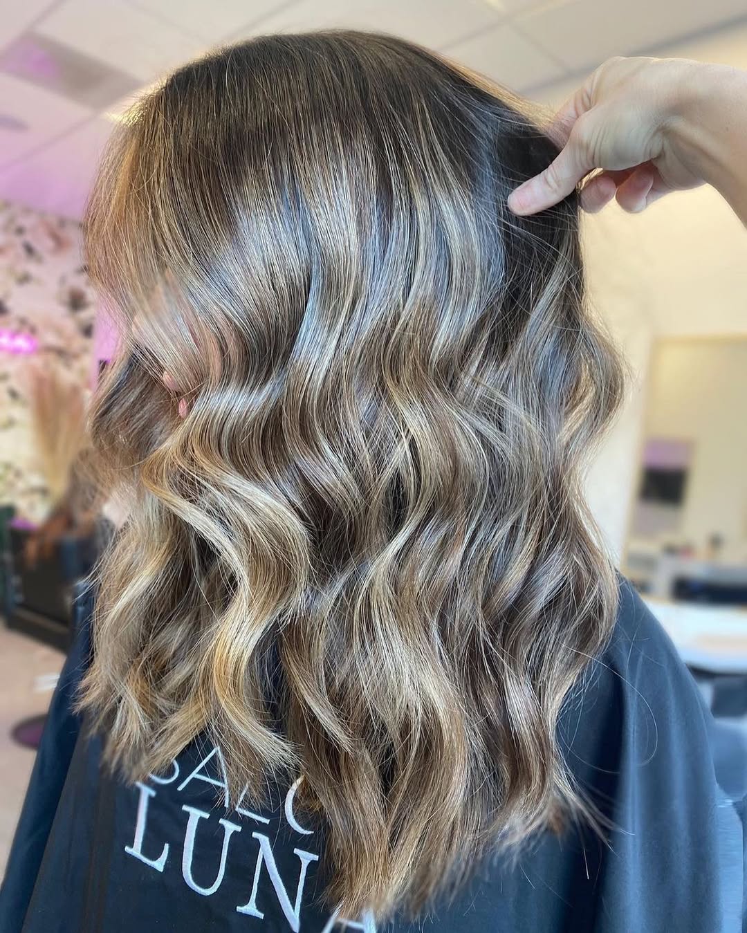 hair model after treatment