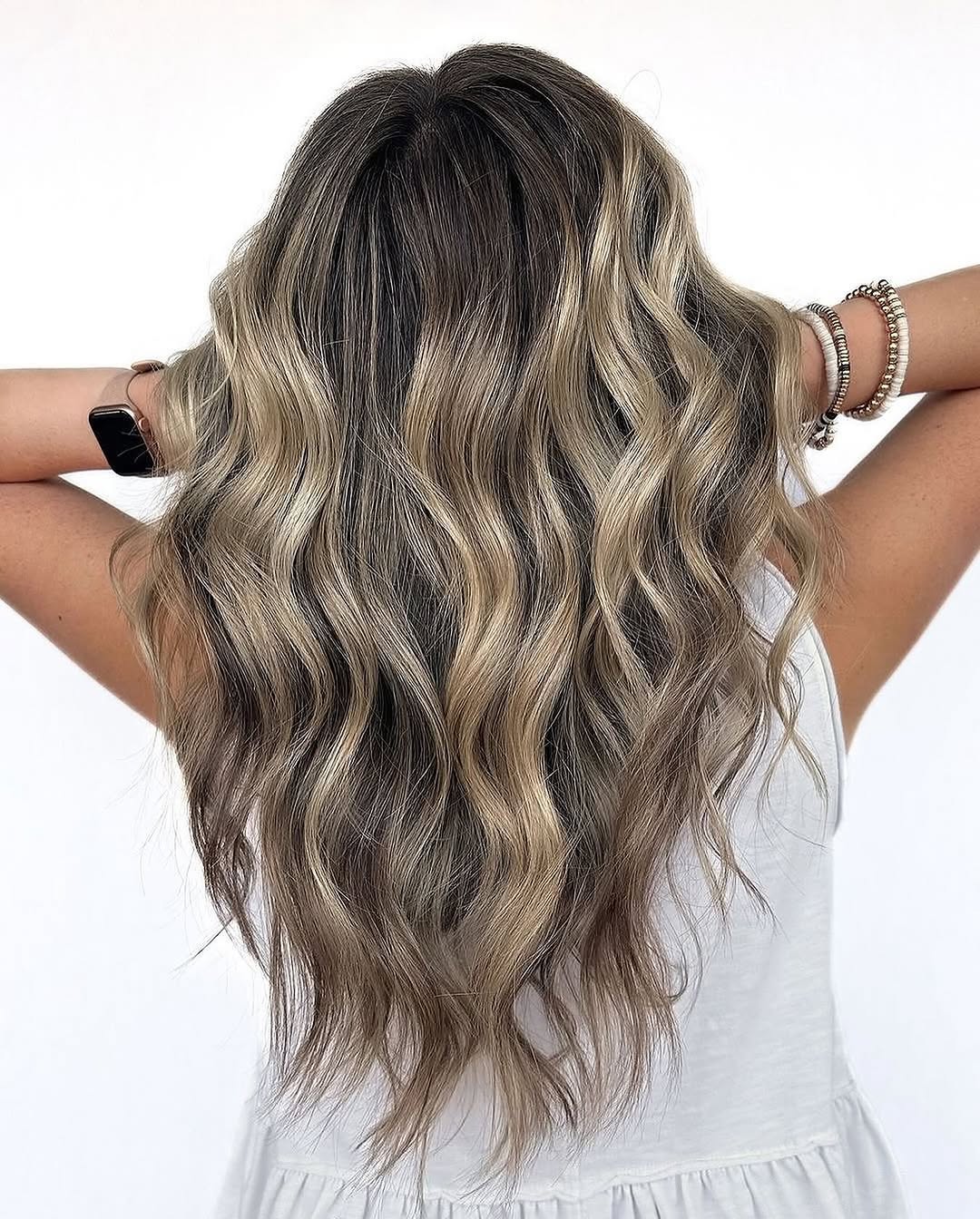 hair model after treatment