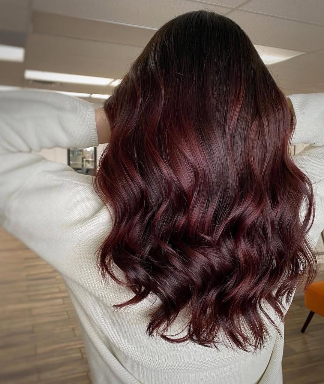 hair model after treatment