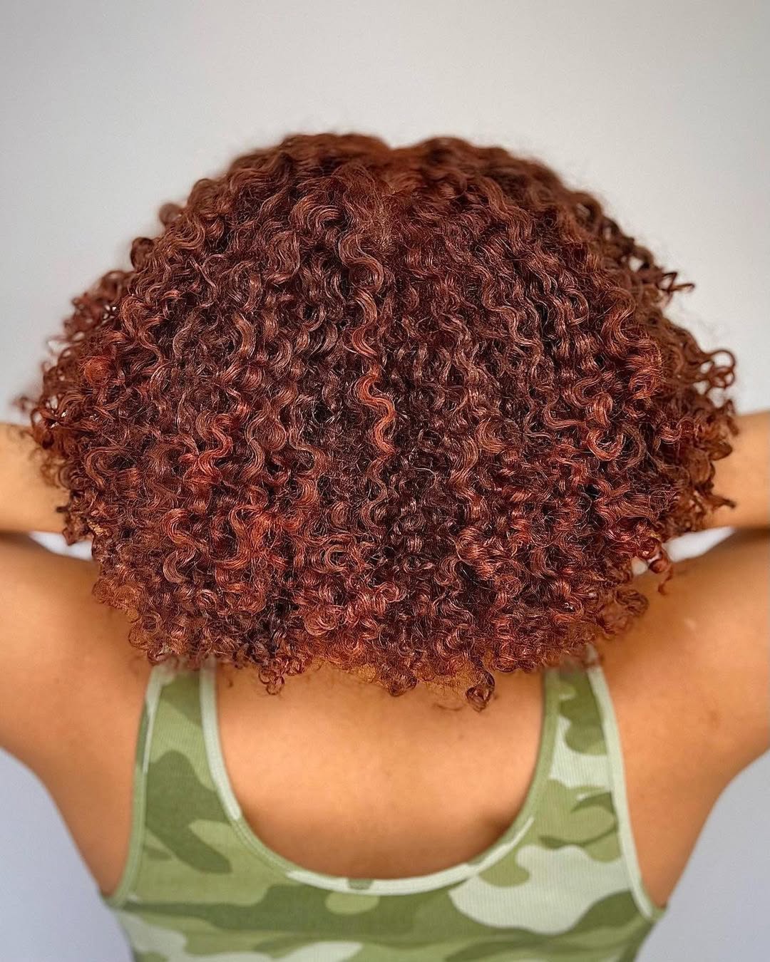 hair model after treatment